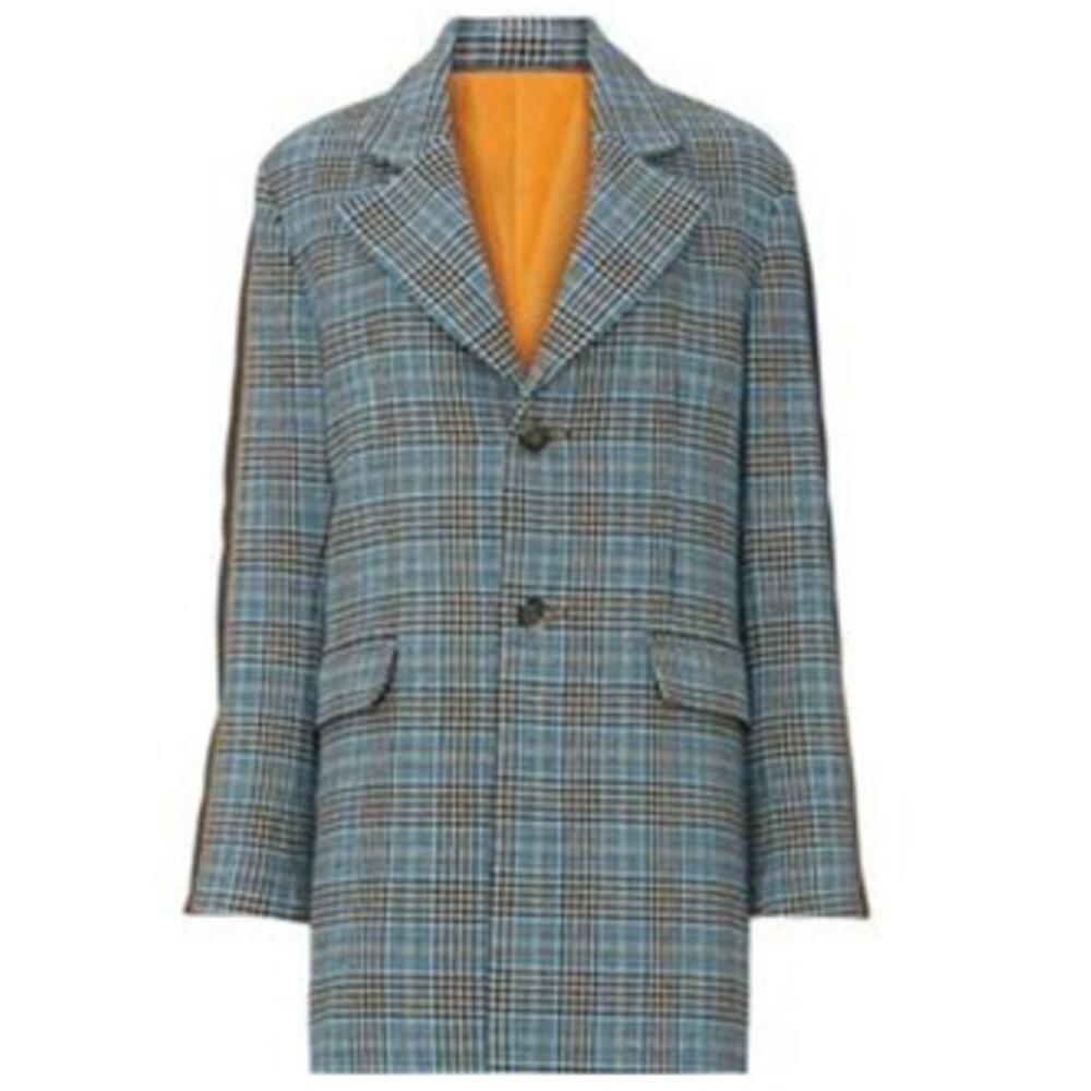Koche Check Tailor Coat Wool Houndstooth XS